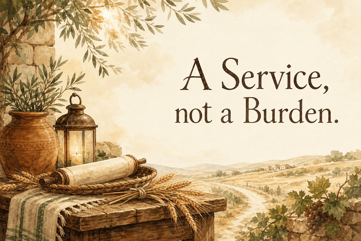 A Service, not a Burden.