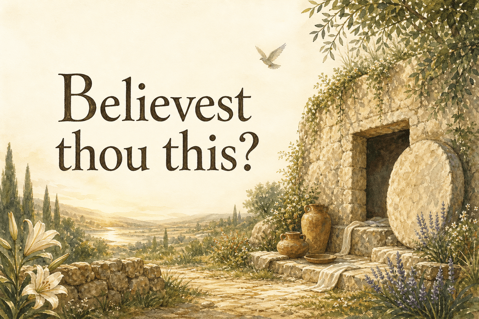 Believest thou this?