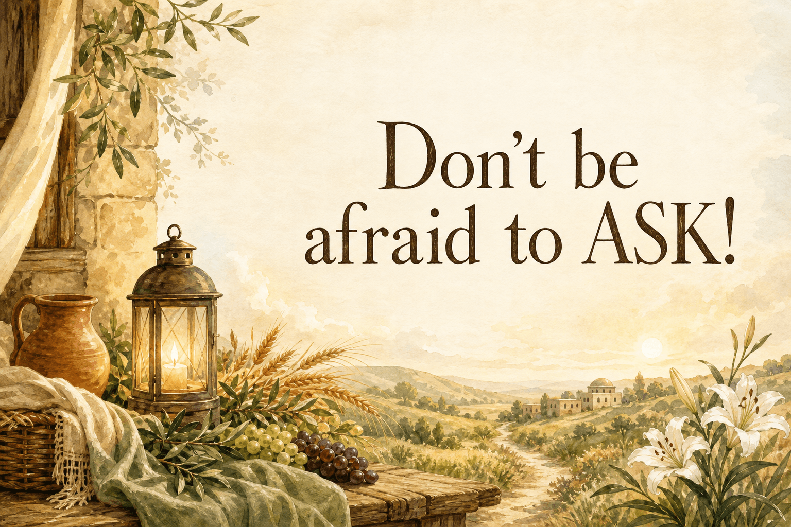 Don't be afraid to ASK!
