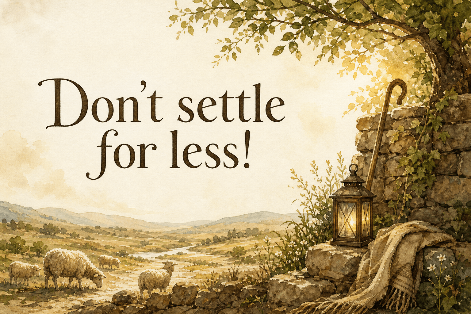 Don't settle for less!