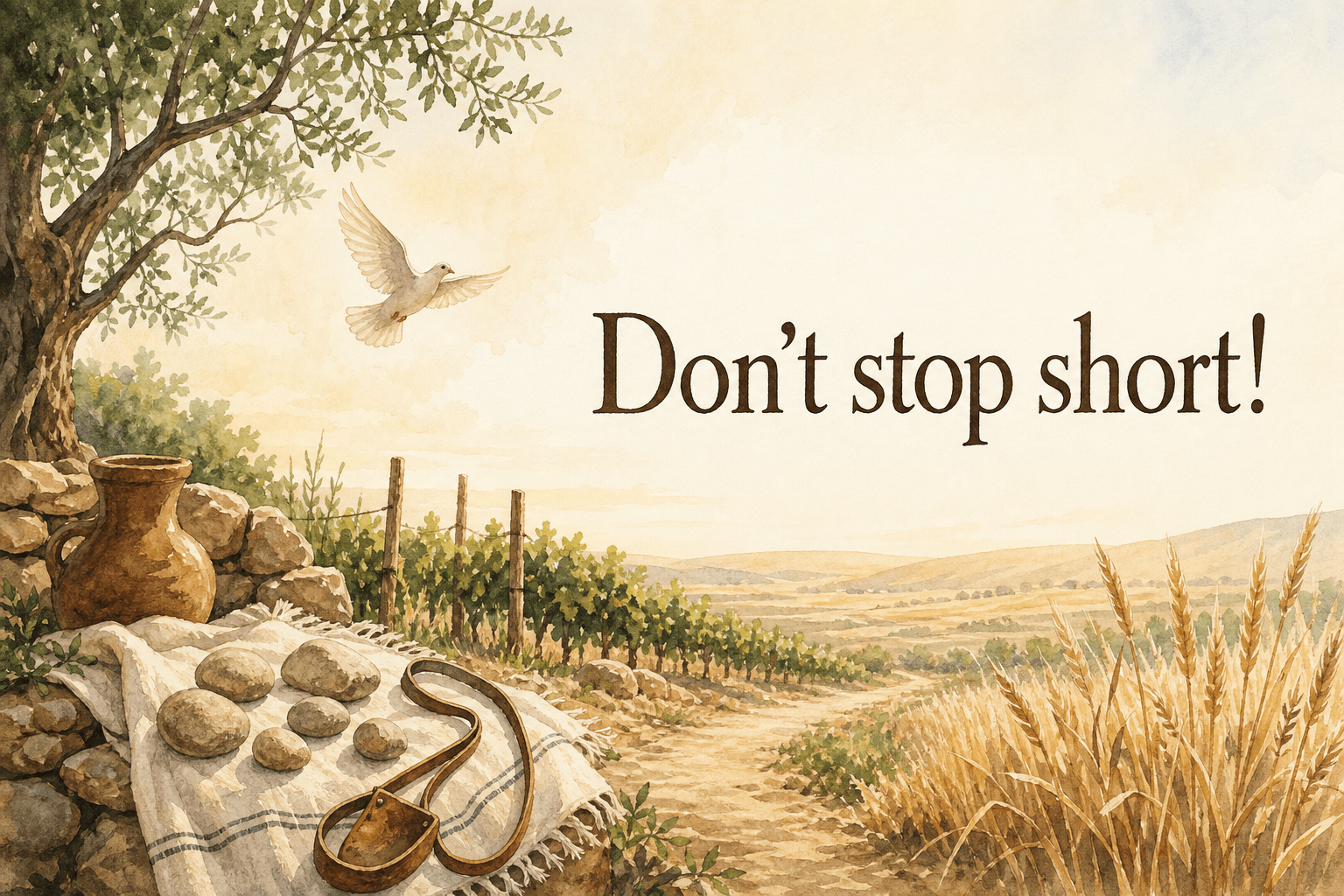 Don't stop short!