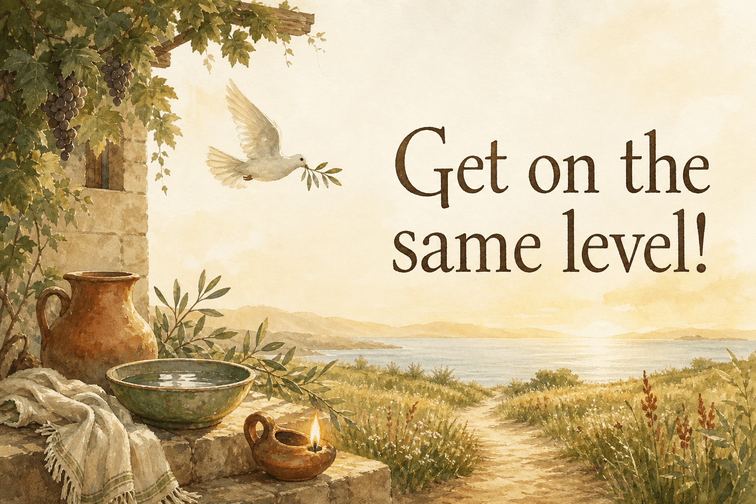 Get on the same level!