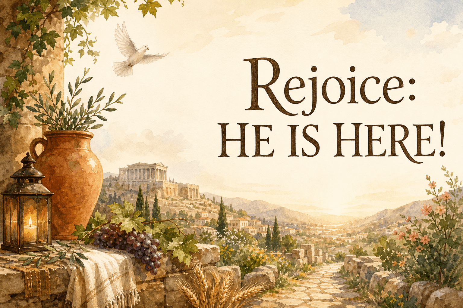 Rejoice: HE IS HERE!