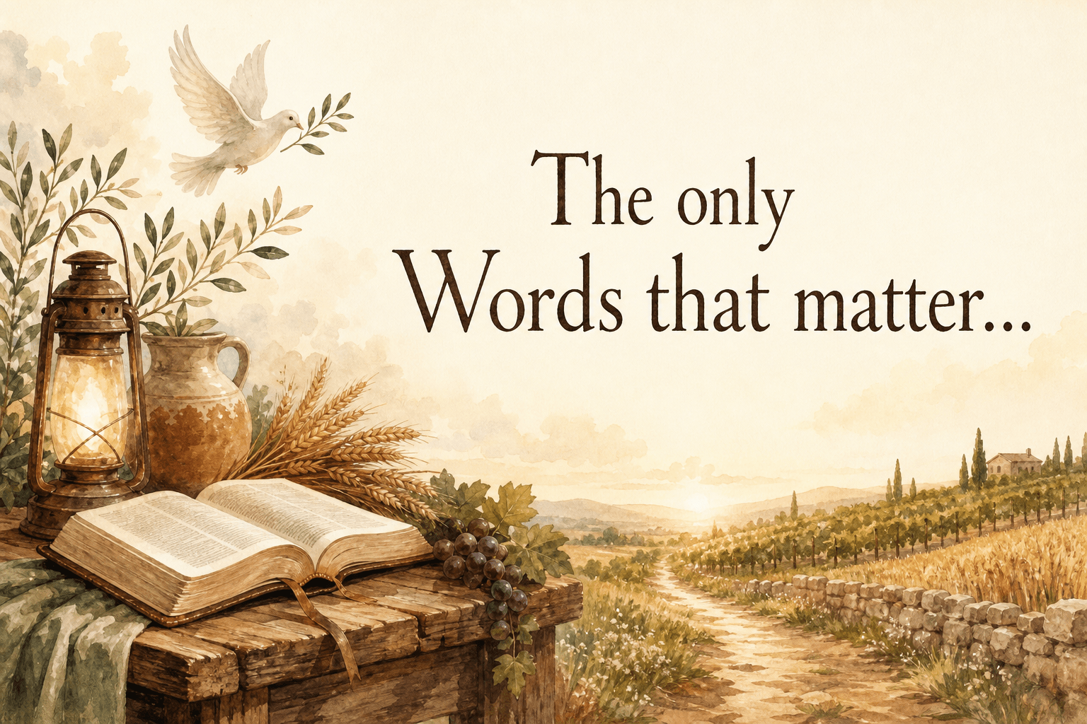 The only Words that matter...