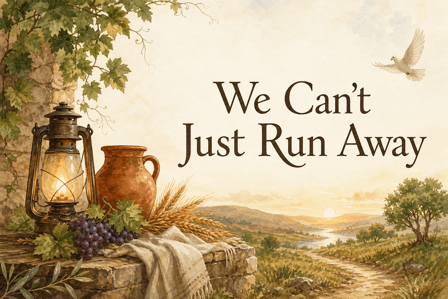 We Can't Just Run Away