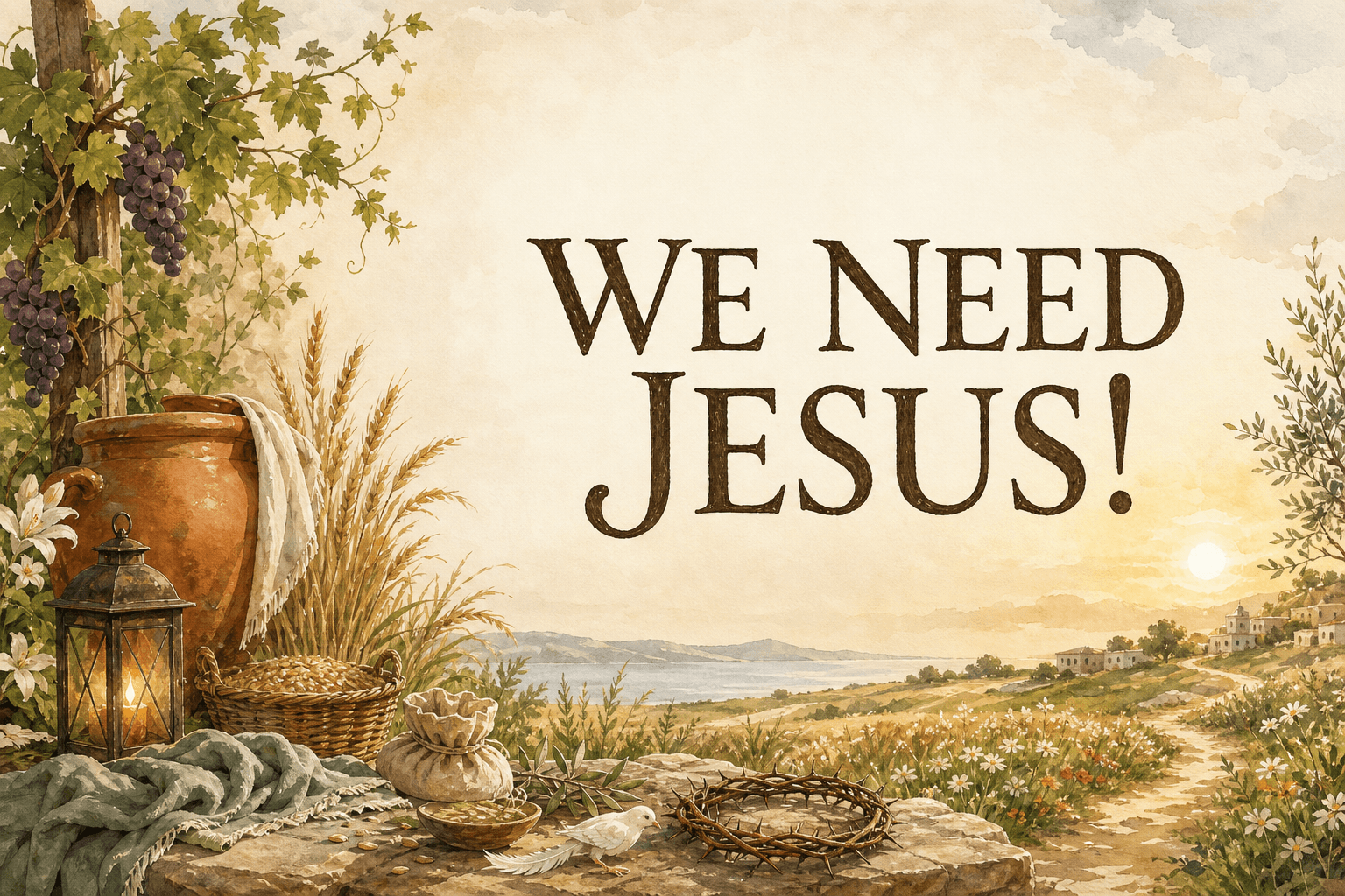 WE NEED JESUS!